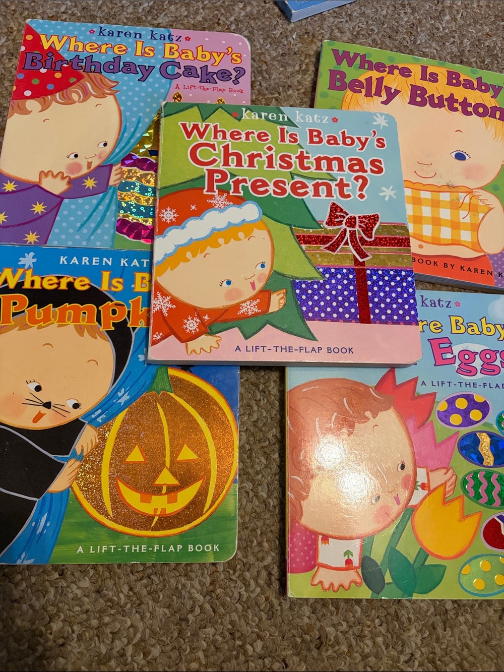 5 board books from Karen Katz series